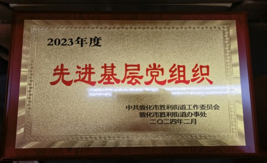 2024年2月1日，物業(yè)總公司敦化項目黨支部被授予“2023年度先進基層黨組織”榮譽稱號_副本.jpg